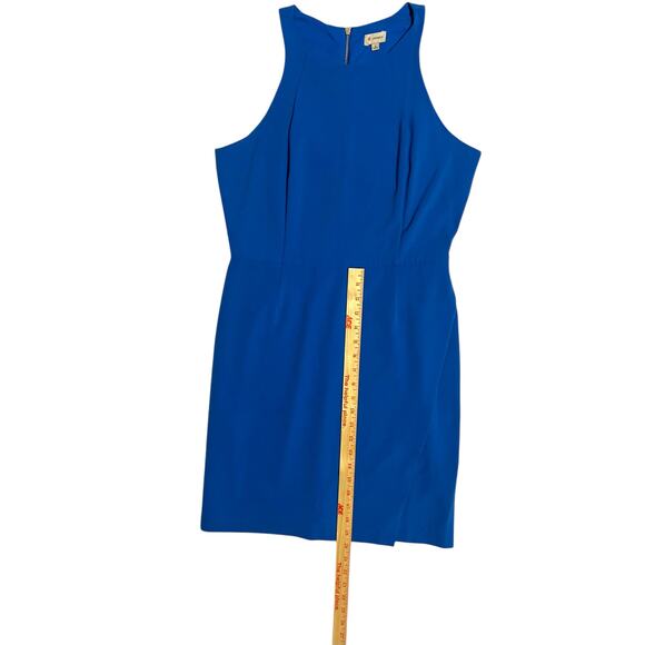 Cremieux Cameran Pacific Blue Halter High Neckline Cocktail Mini Dress Size 8 - Picture 10 of 13
